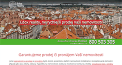 Desktop Screenshot of edoxreality.cz
